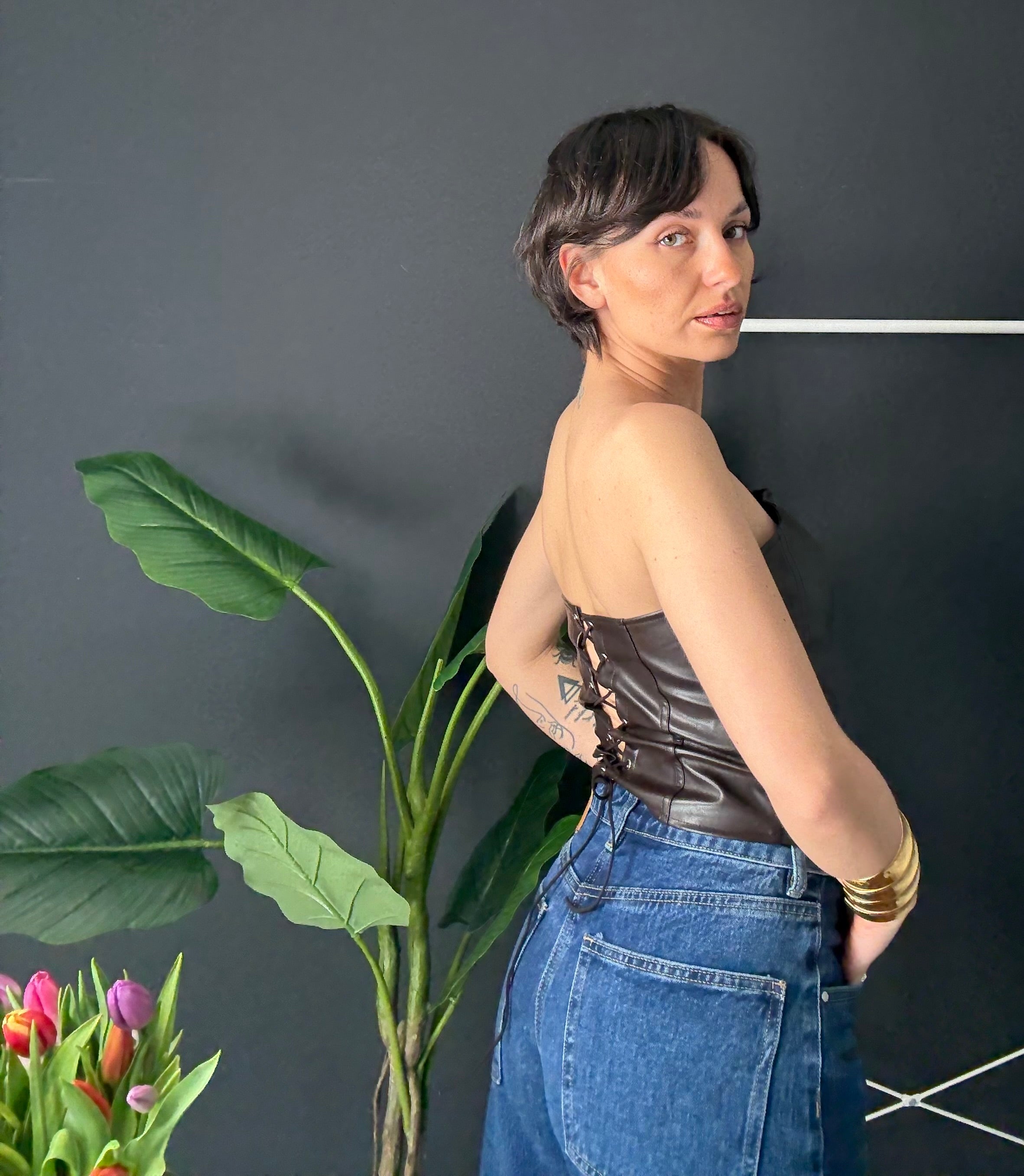 BUSTIER KATIA SIMIL PELLE