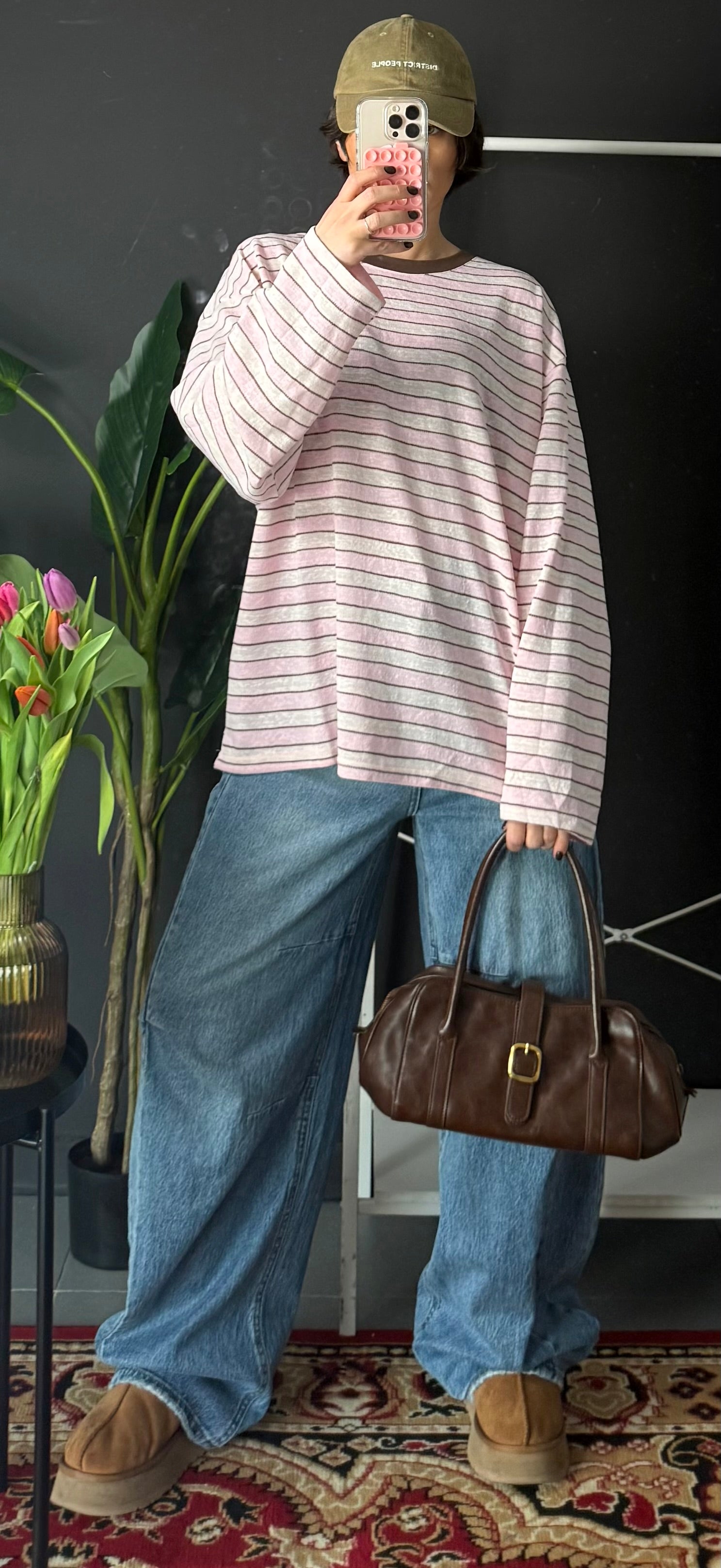 T-SHIRT MANICHE LUNGHE A RIGHE