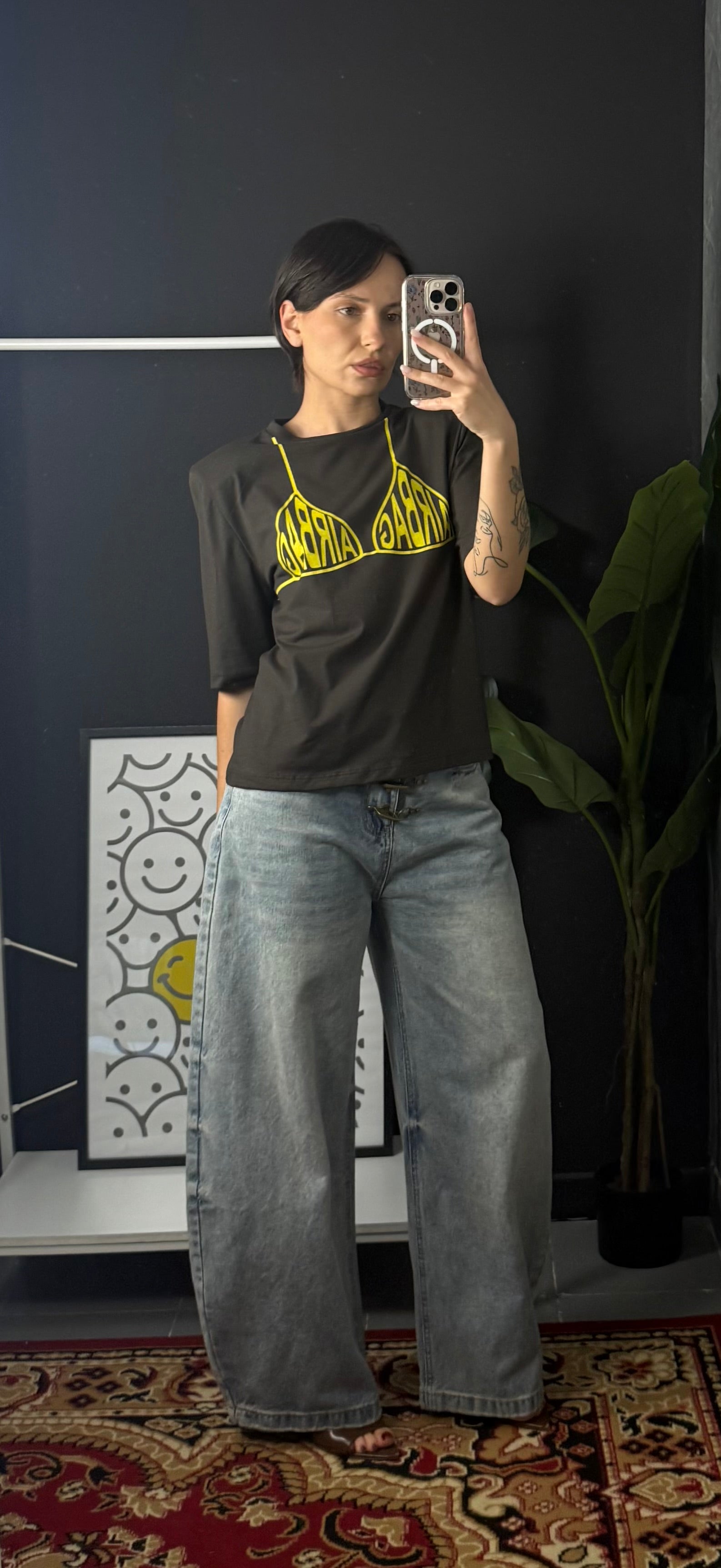T-SHIRT AIRBAG CROP