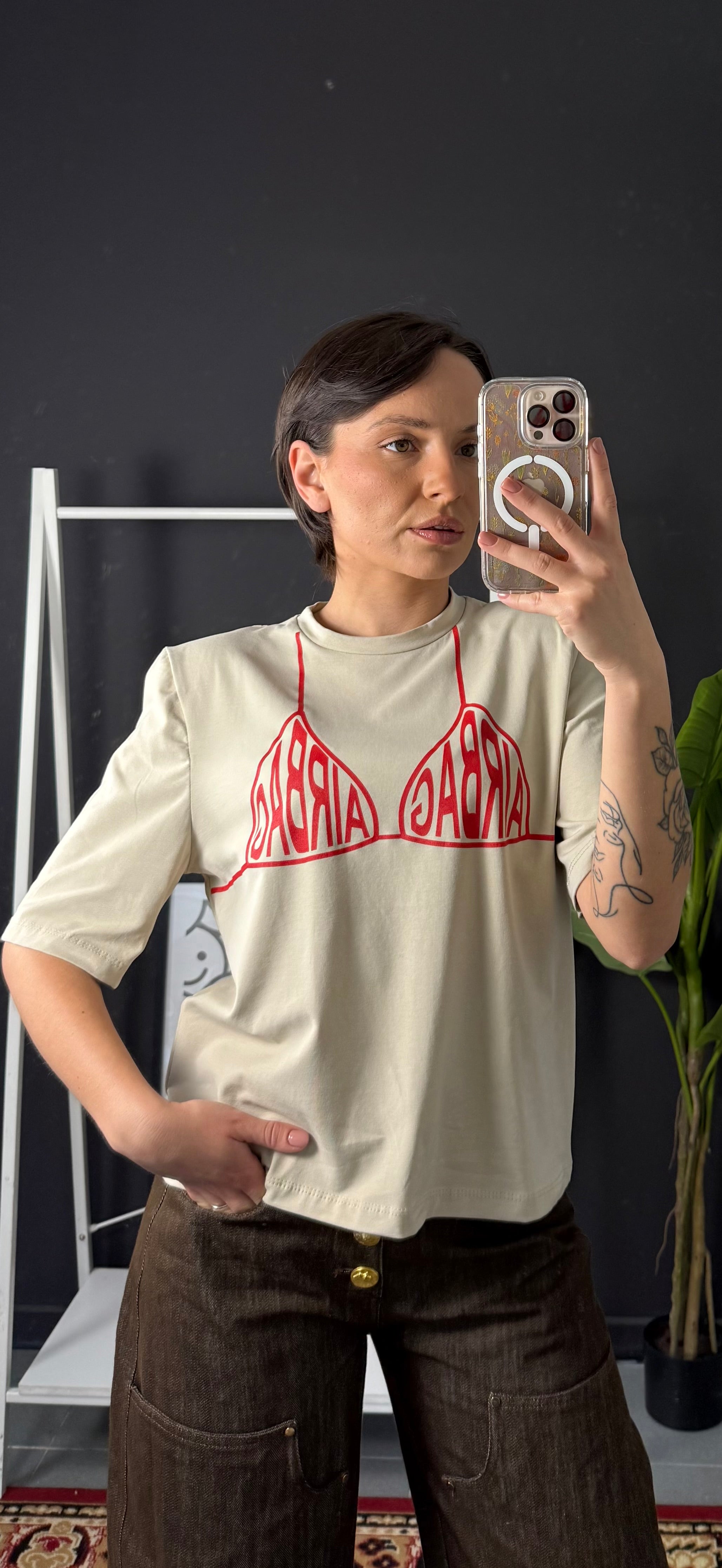 T-SHIRT AIRBAG CROP
