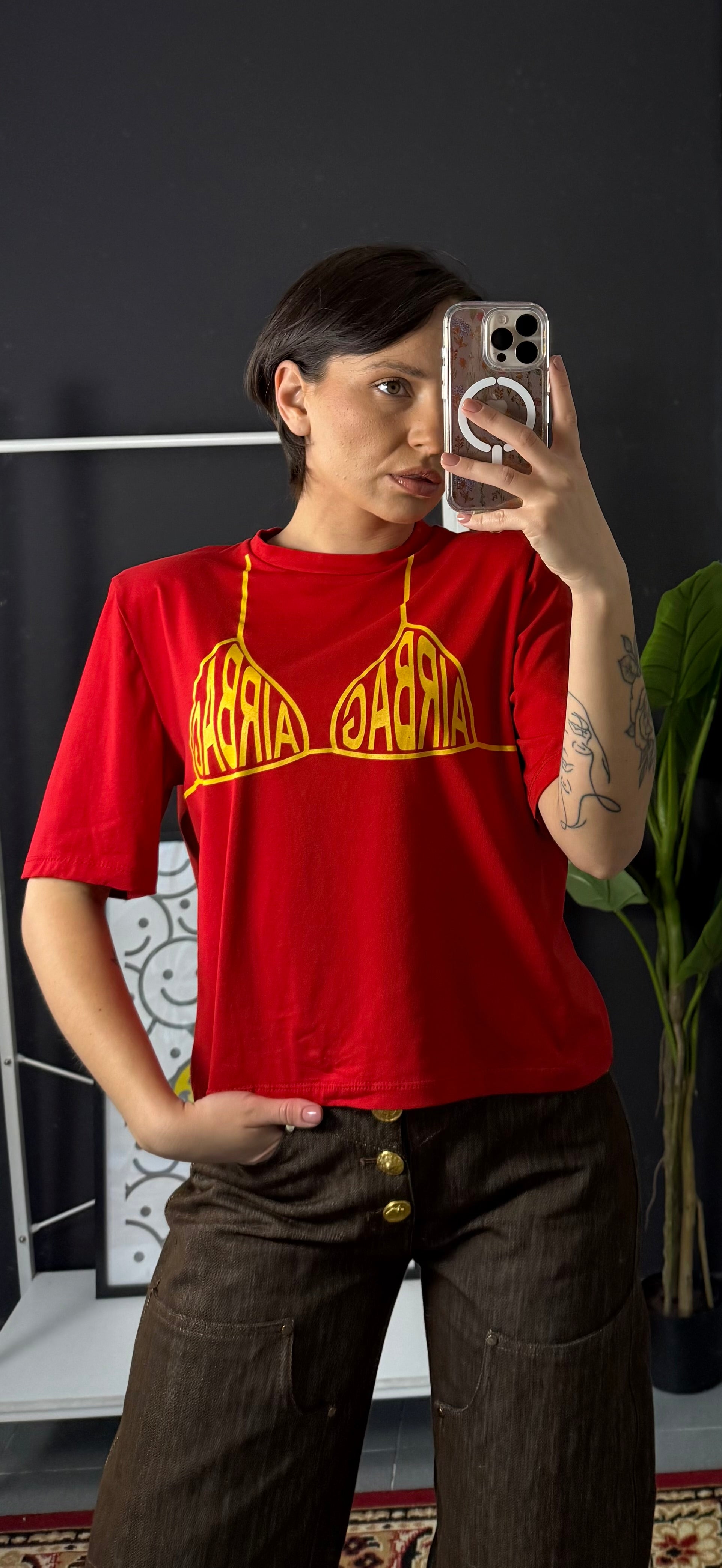 T-SHIRT AIRBAG CROP